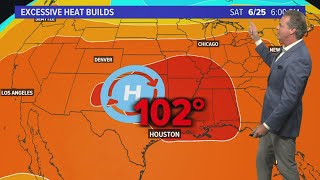 Houston forecast: Tropics remain quiet as triple-digit heat continues