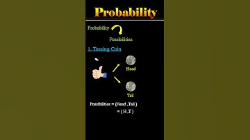 Probability Tossing a Coin Example 😎#shorts #viralshort #probability