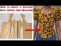 How to Draft a Bustier with Queen Anne Neckline