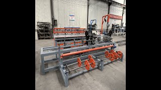 3m width full automatic single wire chain link fence machine /diamond mesh machine/chain link fence