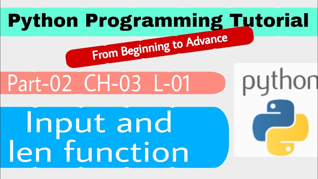 Input and len function - YouTube