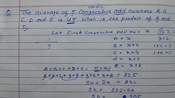 The average of 5 consecutive odd numbers A,B,C ,D and E is 45 .What is the product of B and D