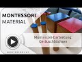 Montessori-Darbietung: Geräuschbüchsen [Österreichische Montessori-Akademie, Ausbildung]