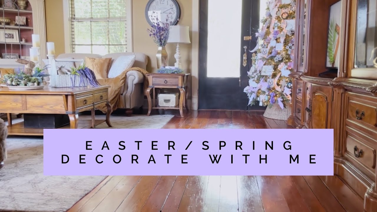 2023 EASTER/SPRING // PT 2 LIVING ROOM // DECORATE WITH ME 🌷