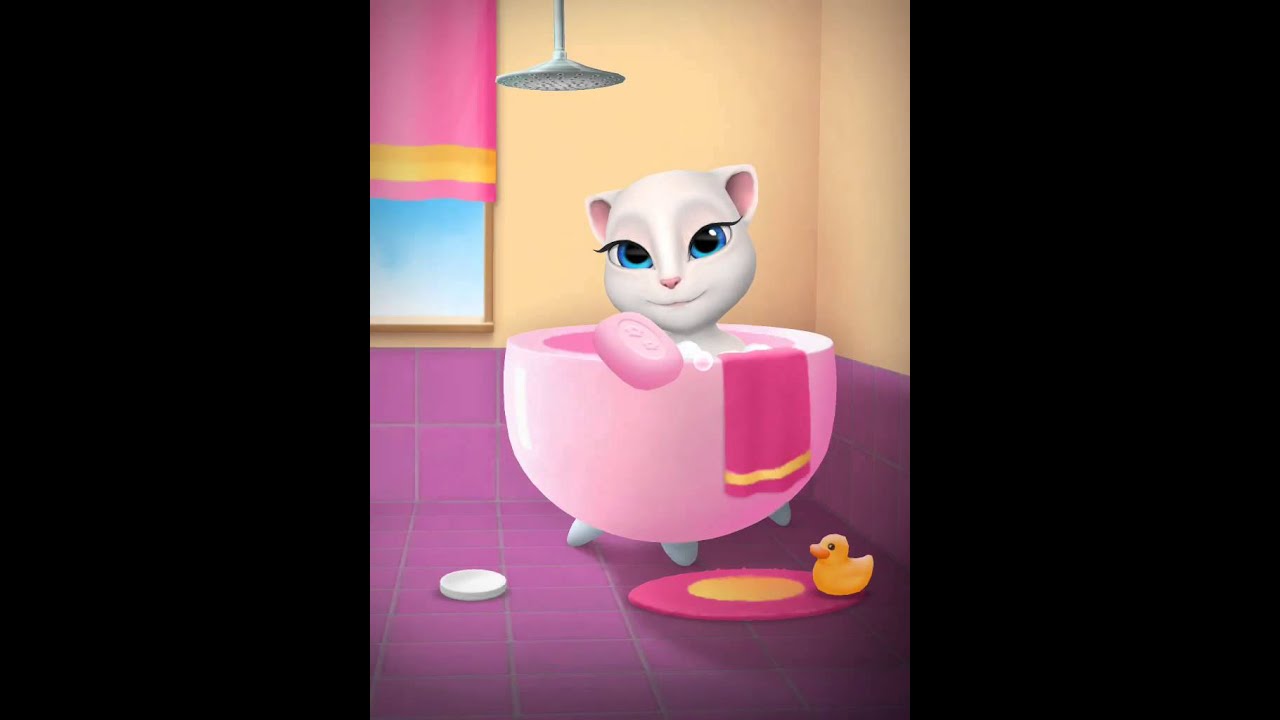 [My Talking Angela] Baby Angela's taking abath