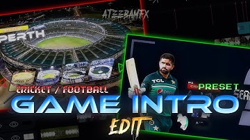 How I Created this AE Like GAME Intro Cricket / Football Edit in Alight Motion | ATEEBamfx