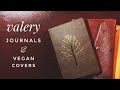 Vegan Journals and Journal Covers from Valery - Fits Hobonichi Avec, Leuchtturm 1917, Midori MD, Etc