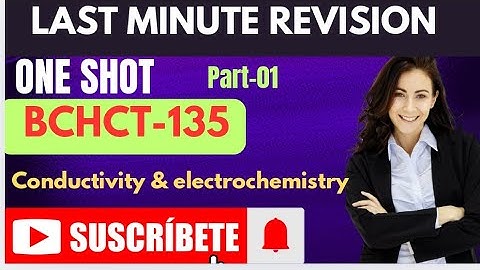 LMR|| ONE SHOT|| BCHCT-135 FIR DEC TEE|| CONDUCTIVITY ELECTROCHEMISTRY #bscgeneral #part-01