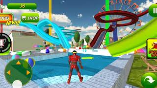 super hero water slide uphill rush Android Gameplay screenshot 2