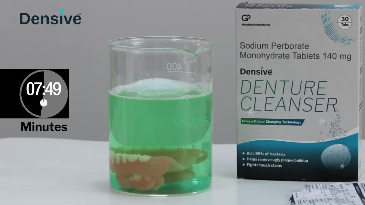 How to clean dentures the Right Way Densive Denture Cleanser YouTube