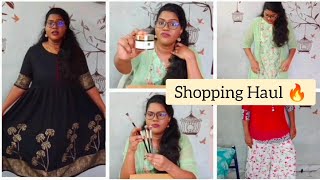 Kurti Haul + Purplle Skincare Haul video in Tamil | My Birthday Shopping Haul| Shopping Haul video