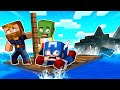 🌊 ¡ESTAMOS PERDIDOS EN MEDIO DEL OCÉANO! 🌊 MINECRAFT RAFT