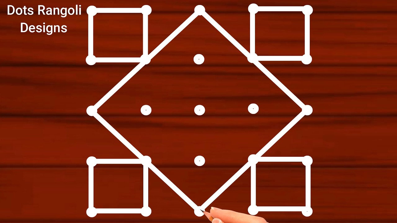 Maasi magam special kolam| 5*5 pandaga muggulu designs| simple flowers rangoli design| Dots rangoli