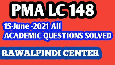 | PMA LC-148 || | RAWALPINDI CENTER | | 15 June 2021 | ARMY INITIAL TEST |