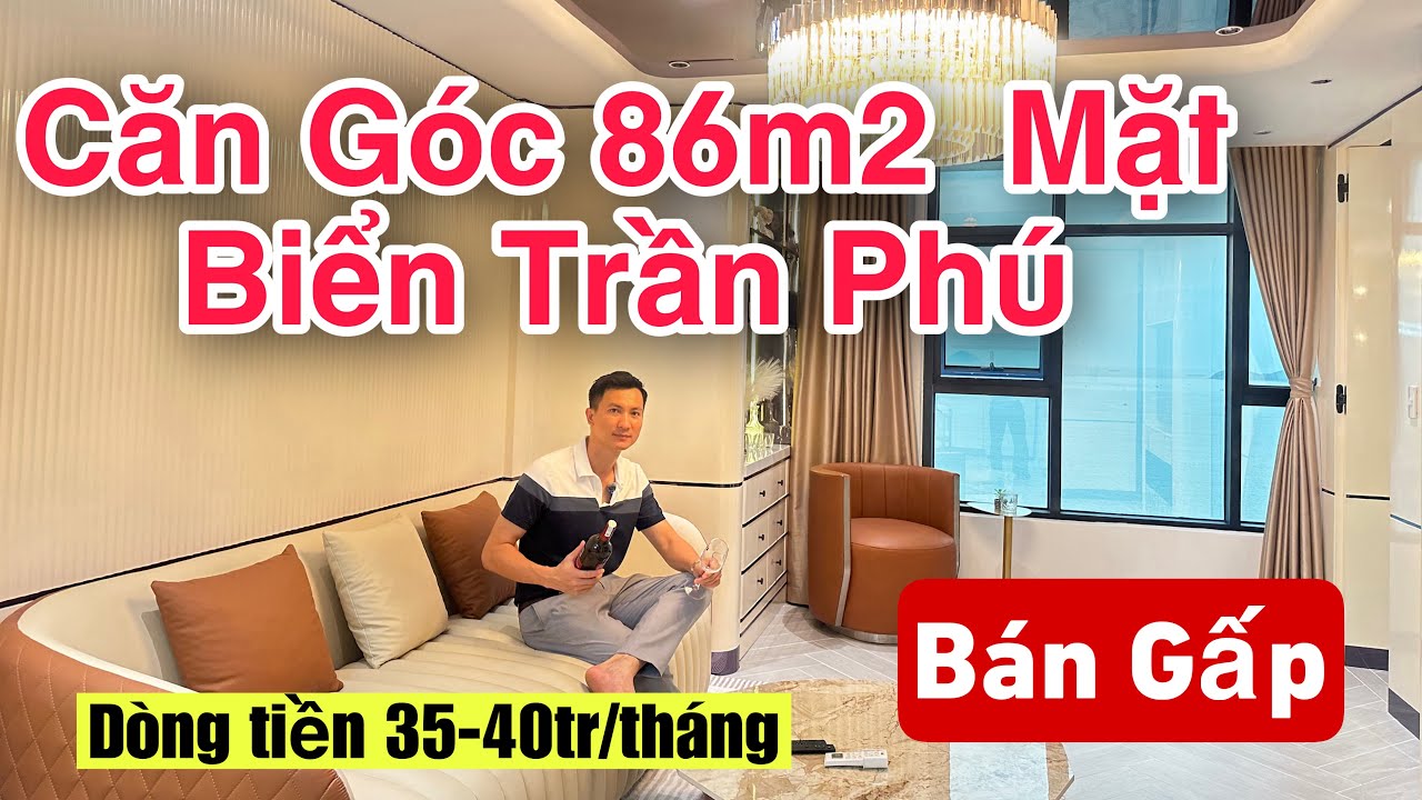 GÓC BIỂN 2 Phòng Ngủ 86m2 Ngay Biển Trần Phú Cạnh Quảng Trường Nha Trang 