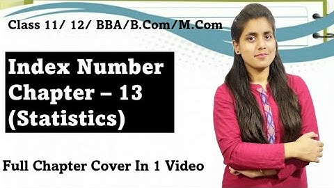 Index numbers|| Statistics|| Economics|| class 11 economics|| consumer price index number || TR Jain