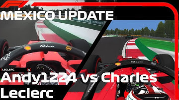 F1 Mexico 2019 *UPDATE* Onboard lap Comparison Andy1224 VS Charles Leclerc (F1 2021 by Andy1224)
