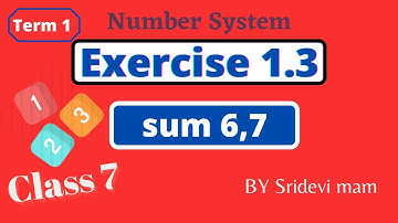 TN Samacheer class 7 maths Term 1 Chapter 1(Number System) Exercise 1.3 sum 6 , 7 7th maths tamil