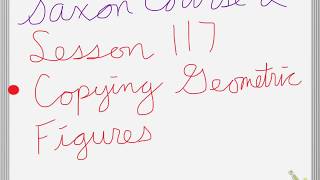 Saxon Course 2 Lesson 117