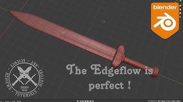 How to model a sword with perfect Edgeflow in blender 2 9