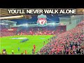 Youll never walk aloneen anfield  liverpool vs real madrid 4k