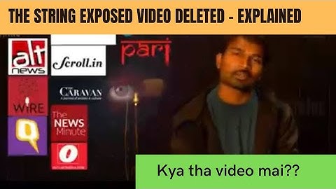 The String reveals video deleted - Explained | string exposed original video | Big Exposed | Hindi