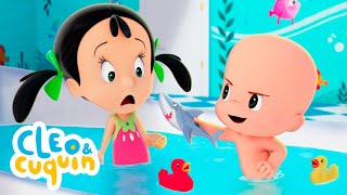 Bath Song With Cuquin - Songs For Babies With Cleo And Cuquin | Songs For Kids