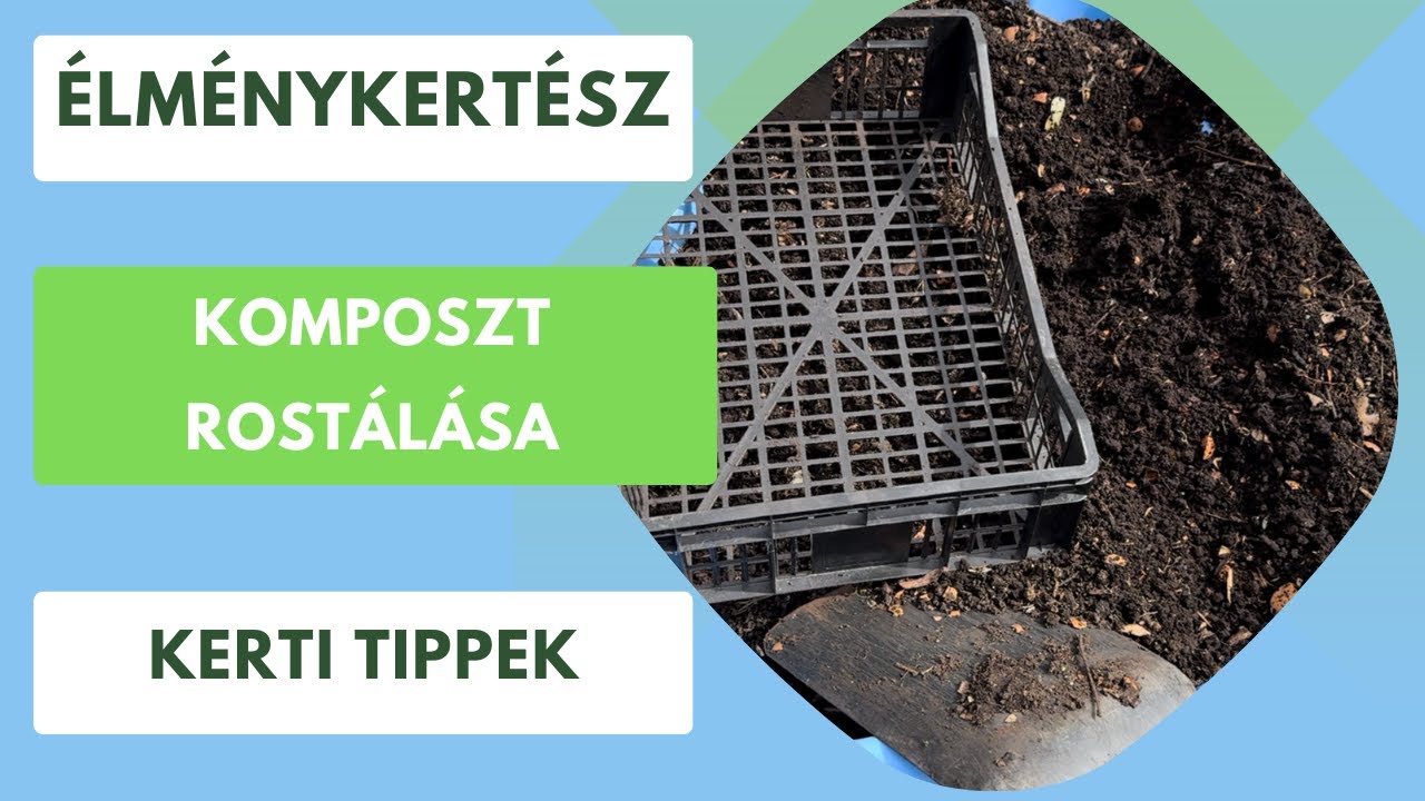 Komposzt rostálás tavasszal🪨