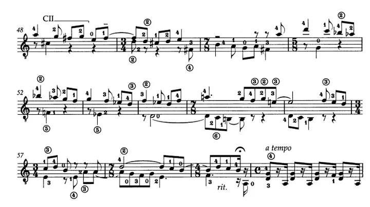 Fernande Peyrot: Thme et Variations, for Guitar (S...