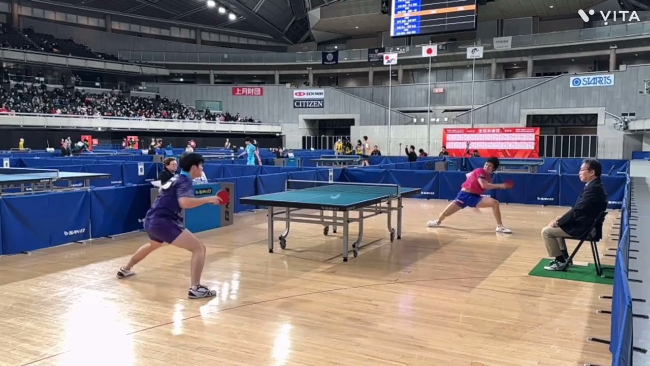 今大会3位！vs元王者！　谷垣佑真vs戸上隼輔　#全日本卓球  #全日本卓球選手権大会 