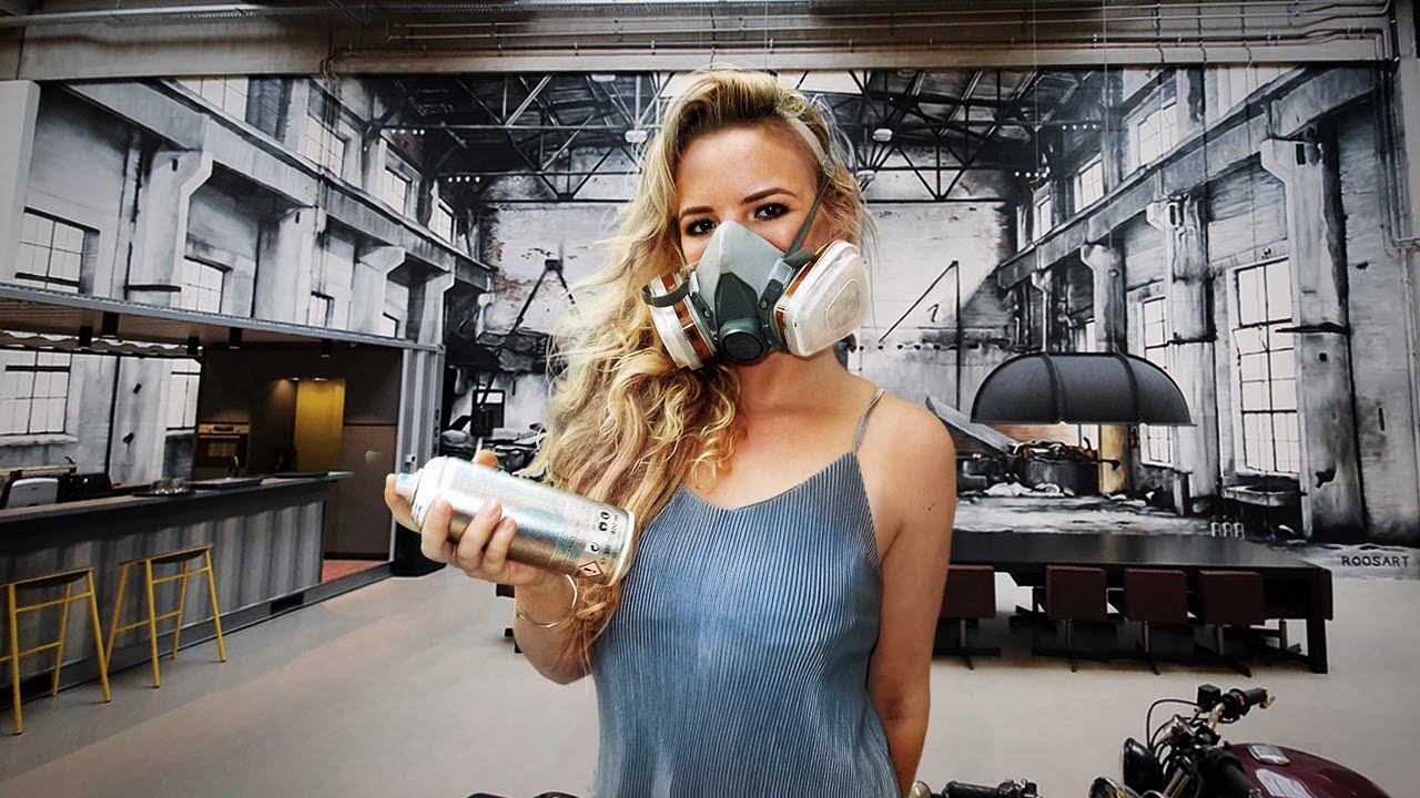 HUGE OLD WAREHOUSE MURAL in Amsterdam! | ROOSART