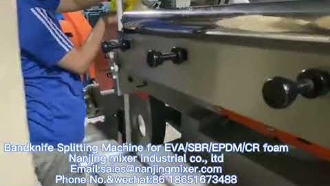 bandknife splitting machine for eva/sbr/empd/cr foam