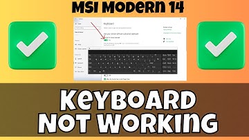 Fix MSI Modern 14 Keyboard Not Working in Windows | Solve keyboard keys Won
