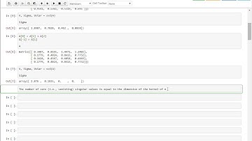 SVD examples -- Part 1