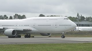 Ex-Transaero Now USAF 747-8i First Flight at Paine Field