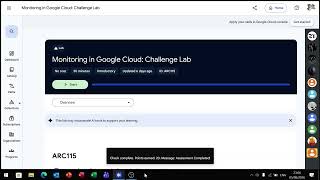 Monitoring in Google Cloud: Challenge Lab (Please read description)