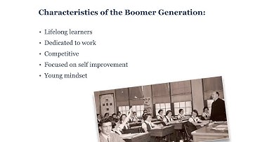 Generational Issues in Global Education: Characteristics of the Boomer Generation