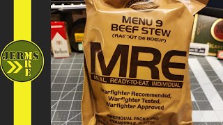 2019 US MRE Menu #9 Beef Stew