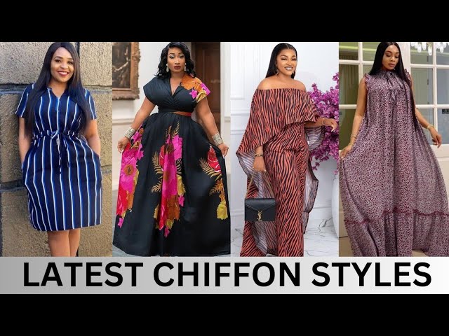 Chiffon Gowns Styles For Classy Ladies in 2023//Nigeria Silk Styles Trendy Material  Styles For Ladie - YouTube