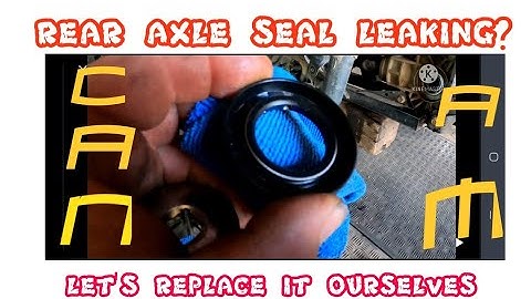 Rear axle seal replacement.  2019 can am outlander 1000r xt.