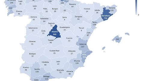 Mapa de Provincias de España en Excel