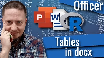 R Officer -  Tables in word documents (.docx)