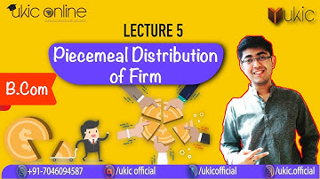#5 Piecemeal Distribution Accounting- Maximum Loss Method IMP Sum B.Com/ BBA Lec 5