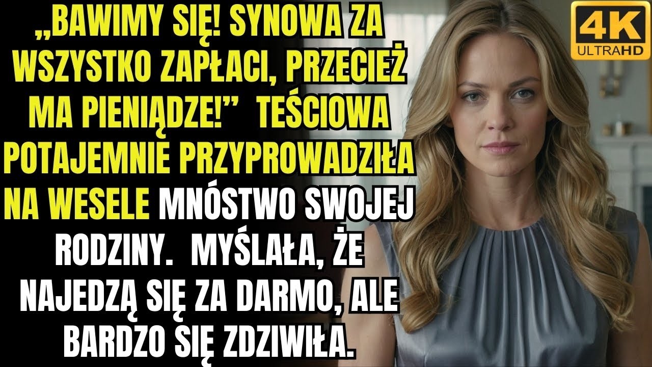 Teściowa potajemnie zaprosiła na ślub syna mnóstwo swojej rodziny Ale bardzo się zdziwiła