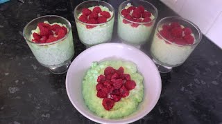 Creamy Rice Pudding  With Raspberries