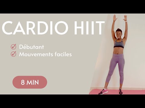 Entraînement HIIT Pour Débutants🔥Séance de 8 Min à la Maison🔥HIIT Workout at Home for Beginners