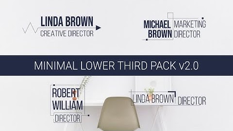 Minimal Lower Third Pack V2.0 Motion Graphics Templates