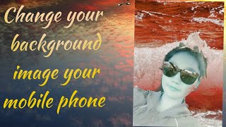 Change your background image your mobile number this app