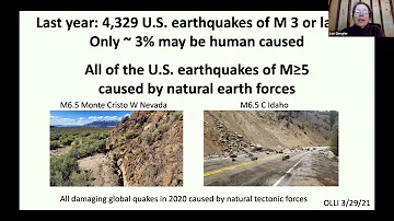 OLLI at HSU Brown Bag Lunch Presentation - 3/29/2021: Anthropogenic Earthquakes