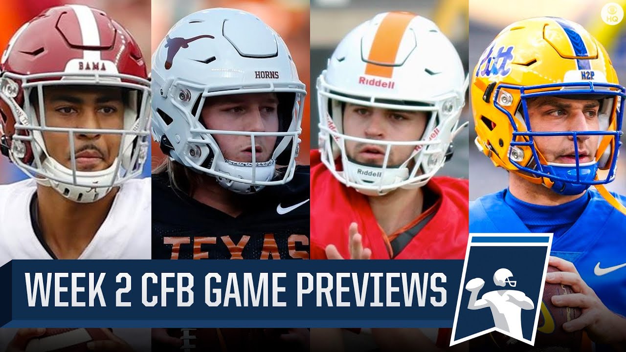 College Football Week 2 Preview: Alabama vs Texas, Tennessee vs Pitt & MORE | CBS Sports HQ